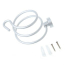 Hair Dryer Rack Aluminum Wall Mounted Bathroom Flat Spiral Stand Holder Hanger
