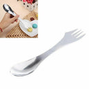 3 in 1 Stainless Steel Spork Spoon Fork Cutlery Utensil Combo For Picnic Ga K6V2