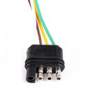 2ft Trailer Light Wiring Harness Extension 4-Pin Plug 18ALJ Flat WireConnectorM&