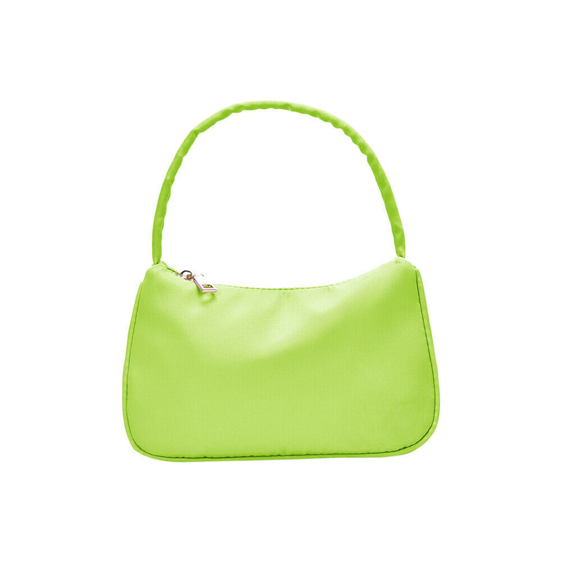 Nylon Casual Women Handbag Tote Female Solid Underarm Shoulder Bag (Green)