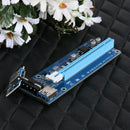 PCI-E 1X to 16X Extender Riser Card 4Pin USB3.0 Cable for Mining