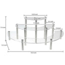 3-Tier Clear Acrylic Semicircle Round Cupcake Dessert Display Stand T6D6