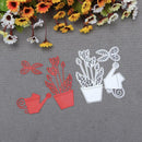 Scissor Flower Pot Metal Cutting Dies for Scrapbooking Template DIY Cards