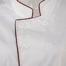 2/pack Unisex Chef Jacket Coat Short Sleeve Kitchen Uniform Double Breasted