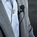 Wireless UHF Lapel Mic 3.5mm Jack Plug Podcast Condenser Lavalier Microphone