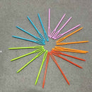50 PCS 7cm Plastic Crochet Hooks Knitting Needles Set Random Color X4B2