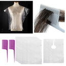 50Pcs Disposable Hair Cutting Capes Hairdressing Salon Barber Apron+2 Hair Comb