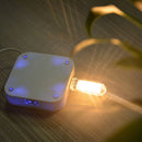 PortableKeychain USB Power 3 LED WhiteNight Light U Disk Shape Lamp Cover SEAU