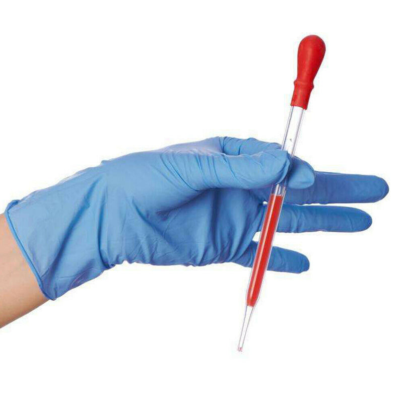 10* 12cm Glass Pipette Laboratory Medicine Dropper Red Rubber Head Pipet