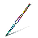 1 Pcs Colorful Stainless Steel Nail Art Pincher Cuticle Pusher False Nail S