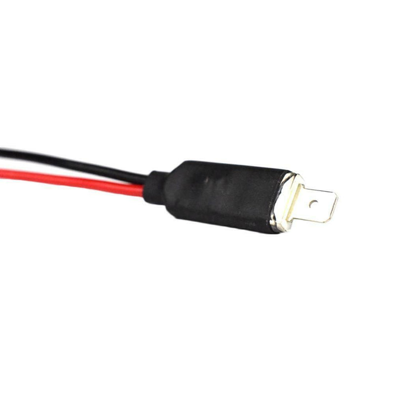 2x H1 LED Headlight Wiring Harness Male Plug Single Diode Converter Cables