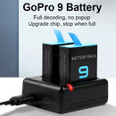 Dual Battery Charger USB C + Micro USB Input for GoPro Hero 9 Hero9 Black A