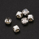 40 piece loose faceted beads rhinestones sewing on 4mm