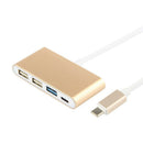 3 IN1 USB 3.1 Type-C to USB 3.0 HUB USB-C Charging Port Connecting Adapter  F9X9