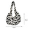 Fashion Pleated Dumplings Women Handbags Cow Printed Big Capacity Messenger Bags