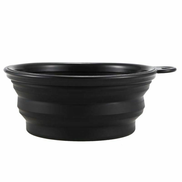 Bowl, Dog Cat Silicone Pet Food Travel Foldable Vibrating Bowl Water Dish (