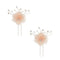 2pcs Wedding Bridal Lace Flower Crystal Beads Pearls Hairpins Hair Clips