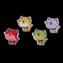 50Pcs DIY Wooden Novelty Cat Design Buttons Sewing Button Art Crafts 30mm