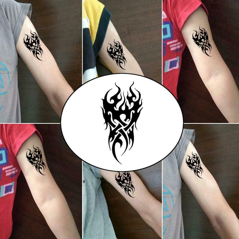 Removable Men's Temporary Tattoo Waterproof Totem Body Art Stickers Arm Leg F2P8