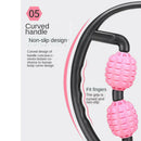Portable Handheld Massage Rolling Stick Calf Muscle Roller Massager Pink