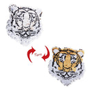 Reversible Sequin Embroidered Animal Tiger Patches Applique Sew on Clothing