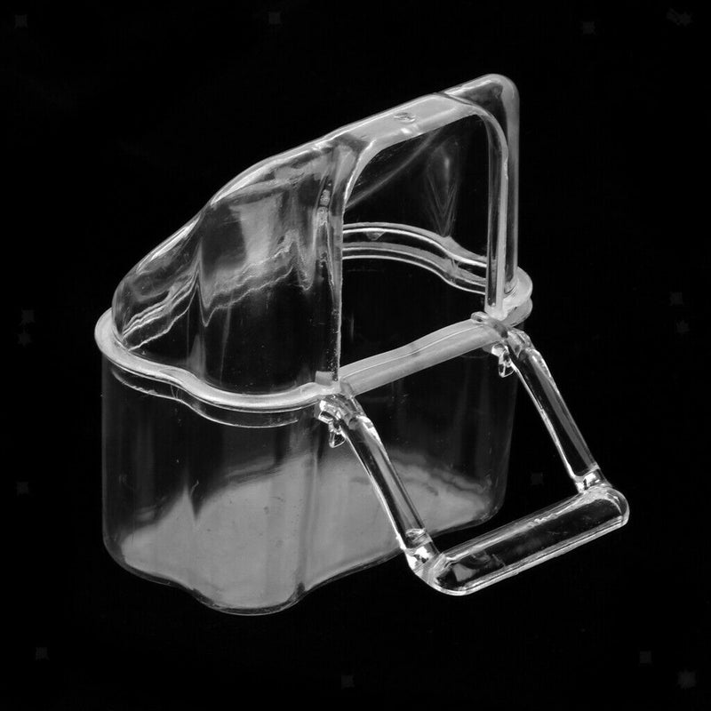 2 Pcs Bird Feeder Portative Transparent Nontoxic Bird Feeder for Small Pets