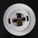 E27 Ac 250V 2A White Plastic Surface Light Bulb Socket Holder