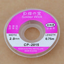 5ft 2.0 mm Desoldering Braid Solder Remover Wick Copper Spool Wire 0.75m NEW YK