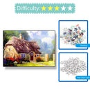 1000 Pieces DIY Flowers House Puzzle Educational Learning Assembling Toys