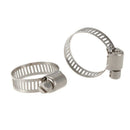 16-25mm Adjustable Stainless Steel Pipe Drive Hose Clamp Hoop 20 Pcs T2W8
