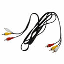 Fasdga Triple 3 Male RCA Composite Audio Video DVD TV AV Cable 1.4M