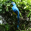 2 Pieces Feathered Macaw Parrot Artificial Foam Bird for Home Garden Tree Bonsai