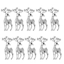 10Pcs Wholesale Alloy Reindeer Scrapbooking Christmas Craft Embellishments
