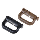 Shackle carabiner D-ring clip backpack buckle for camp hike mountain climb