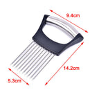 Stainless Steel Onion Cutter Onion Holder Fork Vegetable Slicer Tomato Needle FT