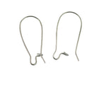 100pcs Kidney Earring Hooks Jewelry Making Finding Brass Ear Wires 25x11mm