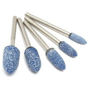 10pc Blue Abrasive Mounted Stone Rotary Tool Grinding Wheel 1/8 Shank