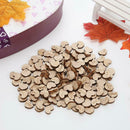 200pcs/Pack Wood Love Heart Shape Plaques Wedding DIY Art Craft Decoration