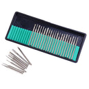30Pcs 3mm burr bits head grinding needle carving polishing drill toolC8