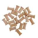 70Pcs 27x16mm Wooden Spools Wood Empty Thread Bobbins for DIY Sewing Craft Floss