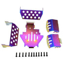 5Pcs Multicolor Stainless Steel Chassis Armored Protection Skid Plate for T