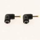 10 Pack Female Male Right Angle Power Supply Plug Adapter Part without Cable