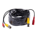 20m 65ft Security Video / Power Cable BNC + RCA plug combination cable for