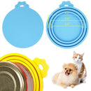 4 Pack Pet Food Can Covers Universal Silicone Can Lids - One Size Fit 3 Sta C7D4