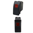 1 Pair 12V 20A / 10A 24V Car Boat 3Pin SPST Switch with Red & Orange Light