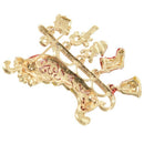Christmas Brooch Pin Xmas sled gifts