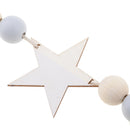 Wooden Star Garland Bunting Hanging Banner Baby Children's Room Decor