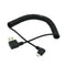 90 Degree Angle USB 2.0 Male to Micro USB Male Charge Sync Coiled Cable