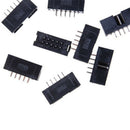 10PCS DC3 10P 2.54mm 2x5 Pin 10 Pin Straight Male Shrouded Header IDC Soc ME