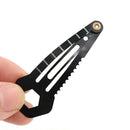 Multifunction women self protect hairpin outdoor pocket tool screwdriv keyringJR